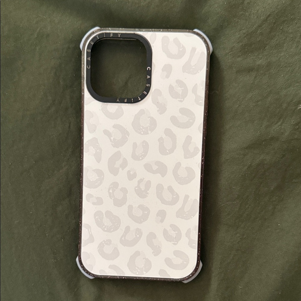 Casetify Cream Leopard Print iPhone 13 Pro Max  Case